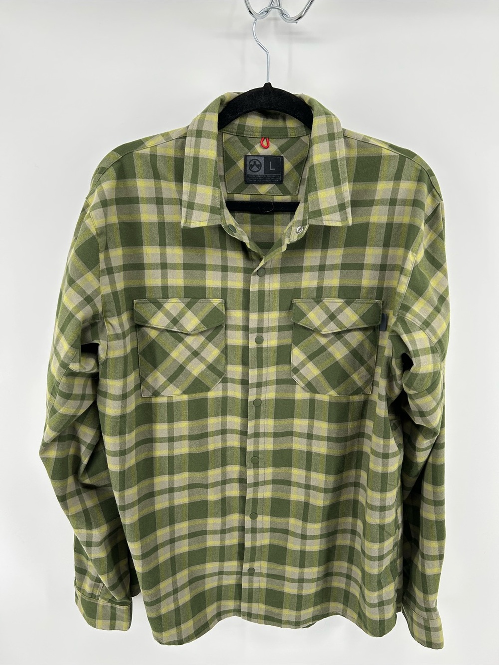 Magpul Green Plaid Button-Down Shirt - Classic Casual